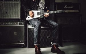 man playing guitar